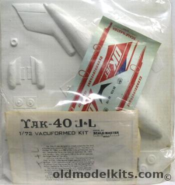 J&L 1/72 Yak-40 Airliner plastic model kit